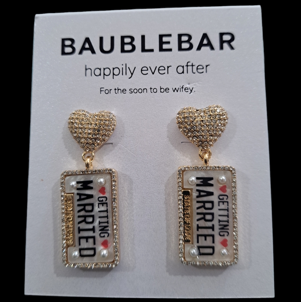 BAUBLEBAR Bride to Be Earrings NWT